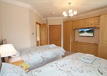 The twin room can be made super king-size if needed